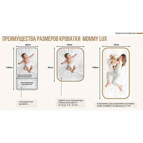 Кровать-трансформер Happy Baby Mommy Lux от Happy Baby