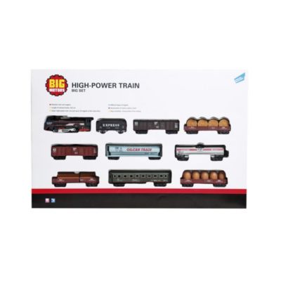 Железная дорога Big motors с 9 вагонами