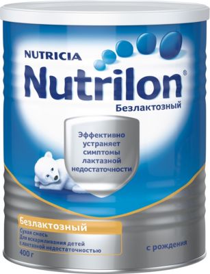 Специальная молочная смесь Nutrilon Безлактозный с 0 мес, 24 шт по 400 г