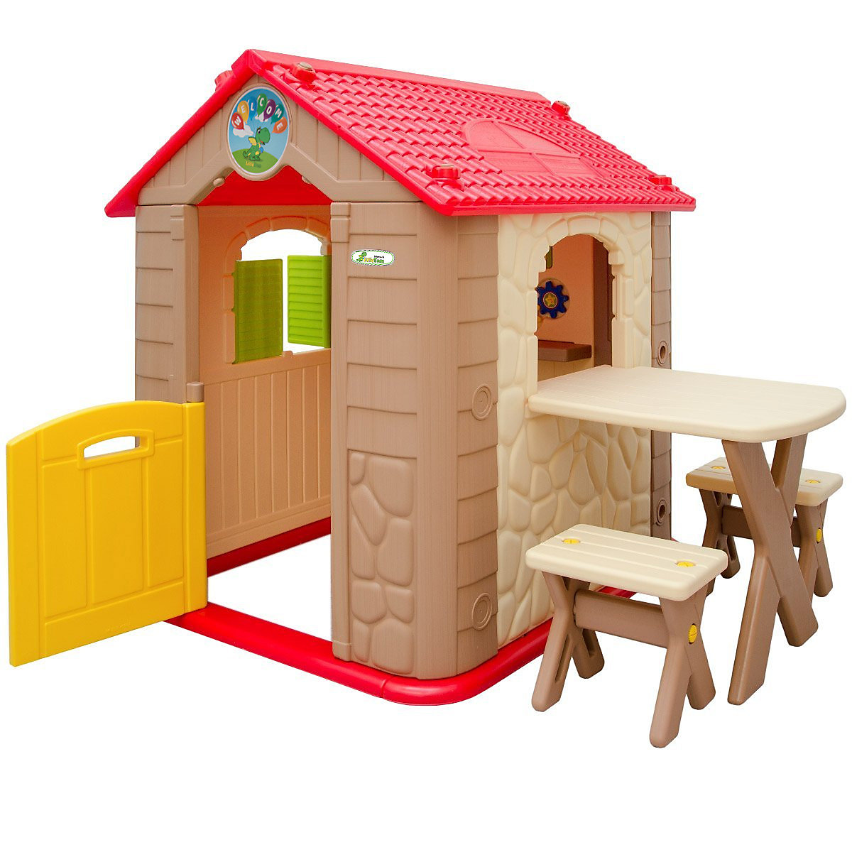 Garten Kinderhaus mit Tisch Kunststoff, LittleTom | myToys