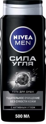Гель для душа Nivea Men Сила угля, 500 мл