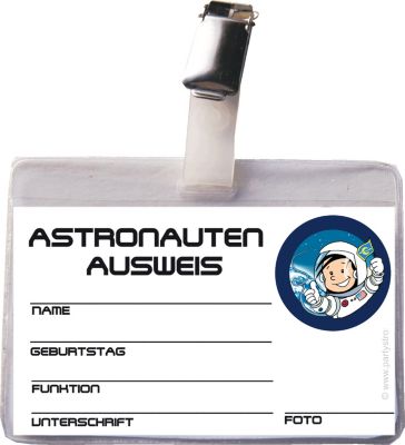 Image of Ausweis Astronaut Flo (inkl. Hülle und Clip) Jungen Kinder