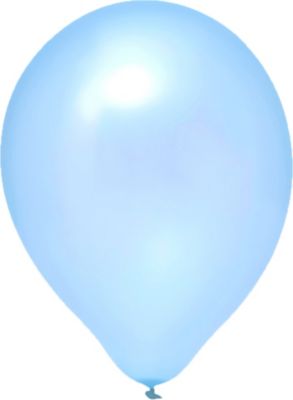 Image of 10 Latex-Luftballons Hellblau (Perlmutt), 29 cm hellblau