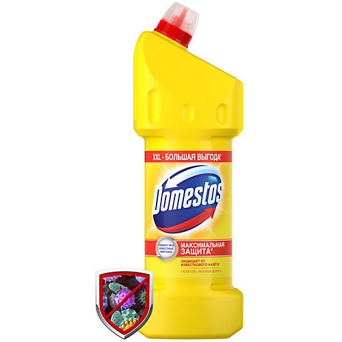 Гель Domestos Лимонная свежесть, 1500 мл