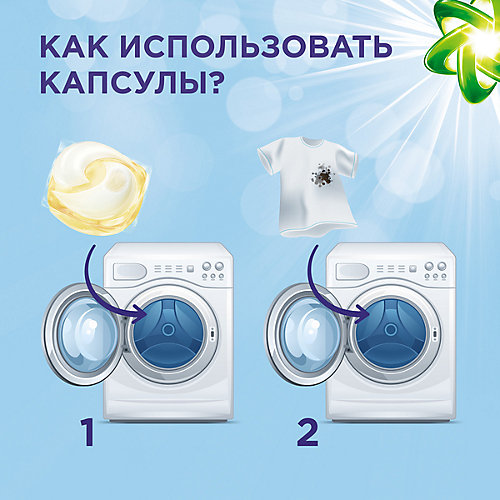 Капсулы для стирки Ariel Pods Sensitive Всё в 1 капсуле, 12 шт