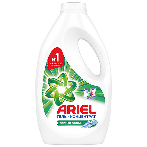 Гель для стирки Ariel Горный родник, 1,3 л