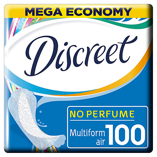 Женские ежедневные прокладки DISCREET Air Multiform, 100 шт. - weiß/beige