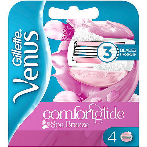 Сменные кассеты для бритвы Gillette Venus Breeze SPA, 4 шт