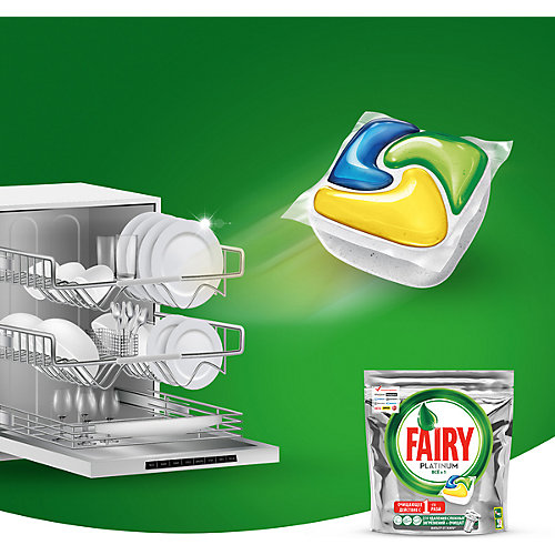 Капсулы для посудомоечной машины Fairy Platinum All in One Лимон 50 шт/уп