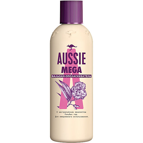 Бальзам-ополаскиватель Aussie Mega для всех типов волос, 250 мл