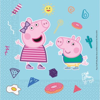 Servietten Peppa Pig Star Shine - kompostierbar 3-lagig 33x33cm, 20 Stück