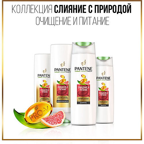 Шампунь Pantene Слияние с природой Очищение и питание 400 мл