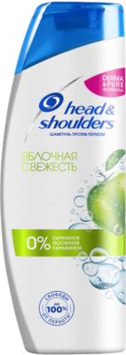 Шампунь против перхотиHead&Shoulders Derma&Pure формула Яблочная свежесть 400 мл