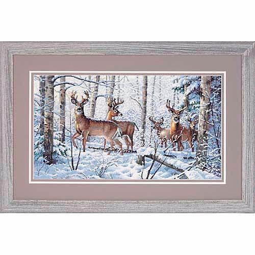 Набор для вышивания "Олени зимой" 45 x 25 см от Dimensions