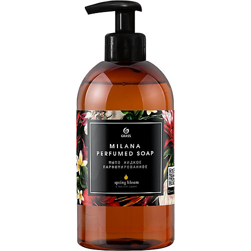 Парфюмированное жидкое мыло Grass Milana Spring Bloom, 300 мл