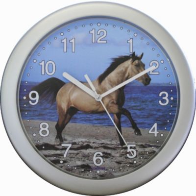 Wanduhr Pferd in Bewegung Uhr Wanddeko Pferde-Uhr Pferdedeko 