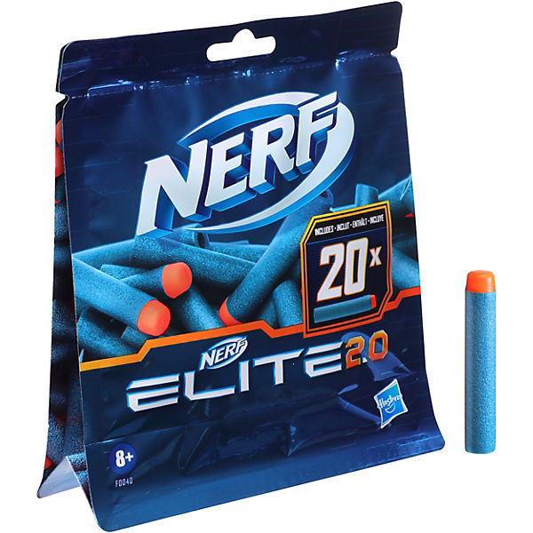 Nerf Elite 2.0 20er Dart Nachfüllpackung – enthält 20 Nerf Darts für Nerf Elite 2.0 Blaster, kompatibel mit allen Nerf Elite Blastern