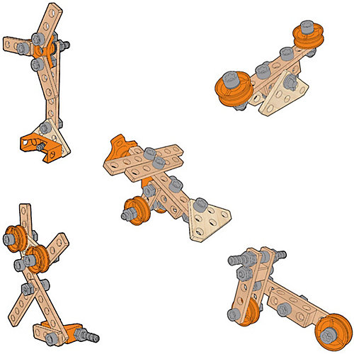 Конструктор Hape Junior Inventor Стартовый комплект, 42 детали от Hape
