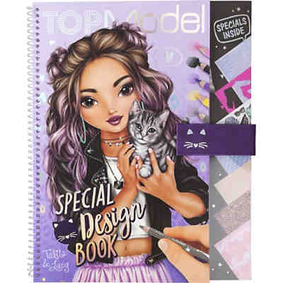Topmodel Special Design Book Malbuch Inkl Schablonen Sticker Topmodel Mytoys