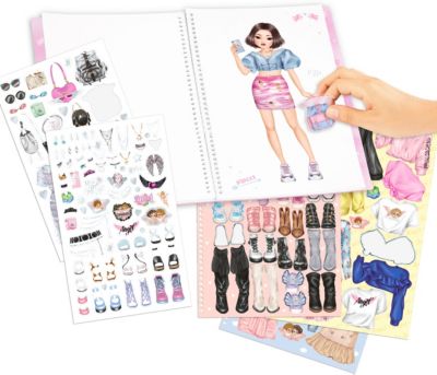 TOPModel Dress Me Up KITCHY ANGEL, Malbuch mit Stickerbogen 2