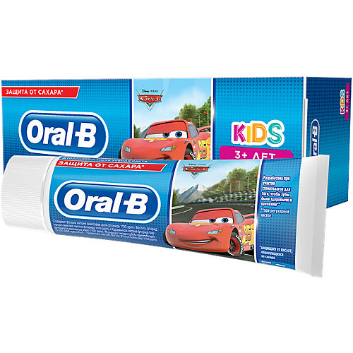 Зубная Паста Oral-B Kids Дисней «Холодное Сердце»/«Тачки» 75мл, От 3 Лет, Мягкий Вкус