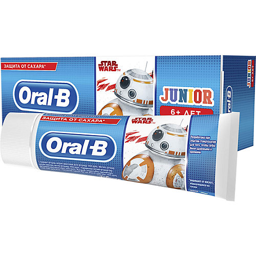 Зубная паста Oral-B Junior StarWars, с 6 лет, 75 мл
