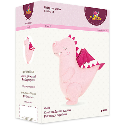 Набор для изготовления игрушек Miadolla "Сплюшка Дракон", розовый от Miadolla