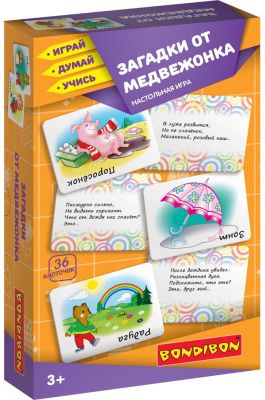 Настольная игра Bondibon "Загадки от медвежонка"