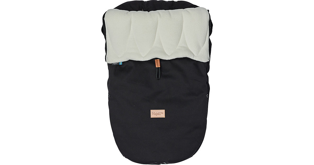 Najell Fußsack Winter Cover, Matte Black schwarz