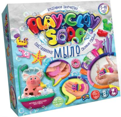 Набор для творчества Danko Toys Play Clay Soap «Пластилиновое мыло», 8 цветов