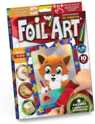 Набор для творчества Danko Toys Foil Art "Аппликация цветной фольгой"