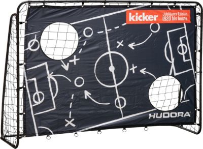HUDORA Pop Up Fußballtor 2er Set Garten faltbar tragbar Kicker Design Kinder Tor 