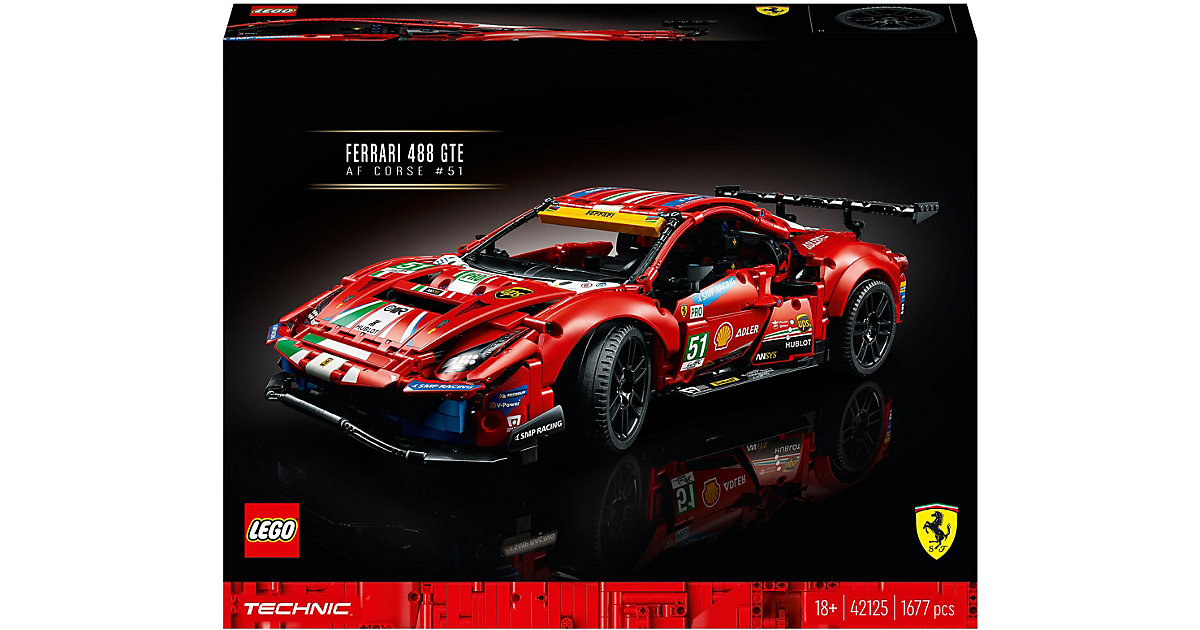 Spielzeug: Lego  Technic 42125 Ferrari 488 GTE “AF Corse 51”