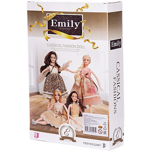 Кукла Junfa Toys "Золотая серия" Эмили с аксессуарами, 30 см от Junfa Toys