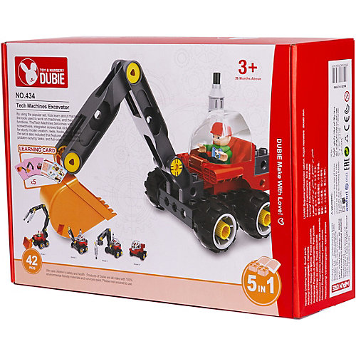 Машинка-конструктор 5 в 1 Junfa Toys "Собери сам" Строительная техника, 42 детали от Junfa Toys