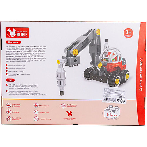 Машинка-конструктор 5 в 1 Junfa Toys "Собери сам" Строительная техника, 42 детали от Junfa Toys