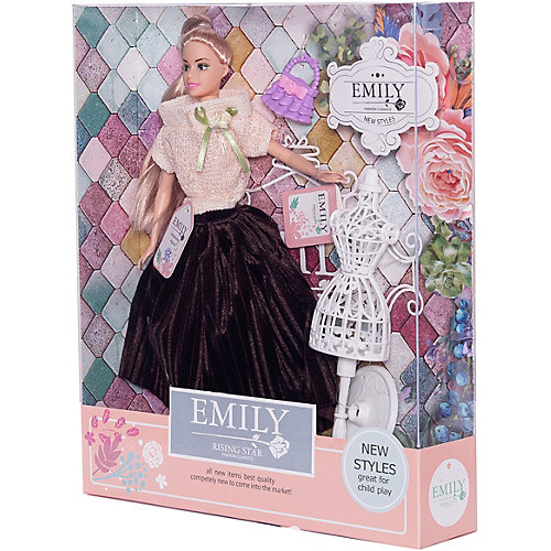 Кукла Junfa Toys "Розовая серия" Эмили с аксессуарами, 30 см от Junfa Toys