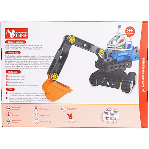 Машинка-конструктор 5 в 1 Junfa Toys "Собери сам" Строительная техника, 38 деталей от Junfa Toys