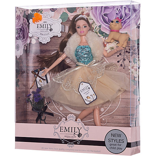Кукла Junfa Toys "Цветочная серия" Эмили с аксессуарами, 30 см от Junfa Toys