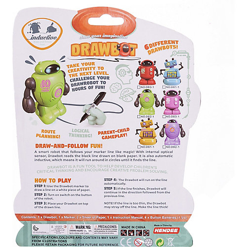Индуктивный робот Junfa Toys Drawbot от Junfa Toys