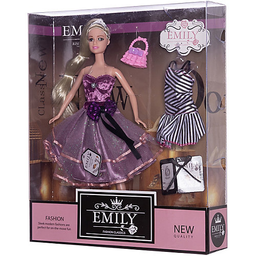 Кукла Junfa Toys "Сиреневая серия" Эмили с аксессуарами, 30 см от Junfa Toys