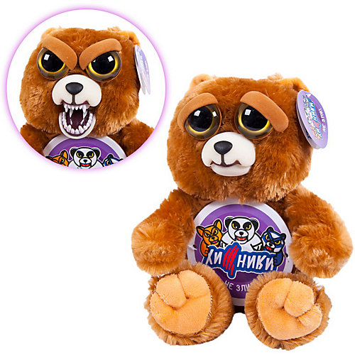 Мягкая игрушка ABtoys "Хищники" Бурый медведь, 20 см от ABtoys