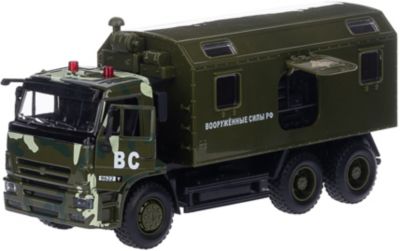 Коллекционная машина Serinity Toys Грузовик КАМАЗ "Вооруженные силы РФ", 1:38