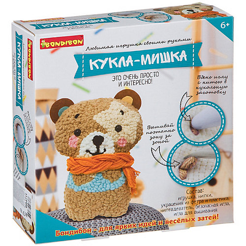Набор для творчества Bondibon "Любимая игрушка своими руками. Кукла-мишка" от Bondibon