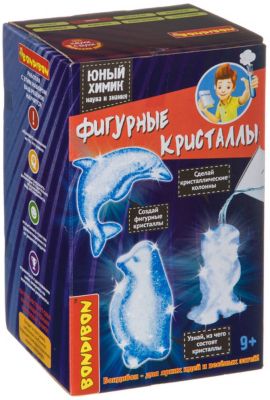 Набор для выращивания кристаллов Bondibon "Фигурные кристаллы"