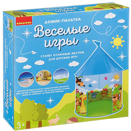 Игровая палатка Bondibon "Весёлые игры" Зоопарк от Bondibon