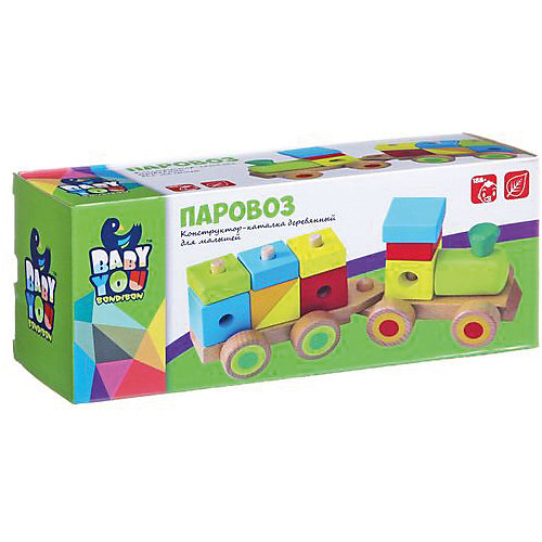 Конструктор-каталка Bondibon Baby You Паровоз от Bondibon