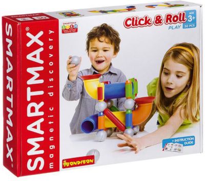 Магнитный конструктор Bondibon SmartMax Click & Roll, 30 деталей