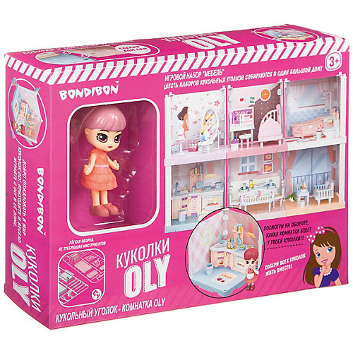 Игровой набор Bondibon Oly Кукольный уголок "Гостиная" с куколкой от Bondibon