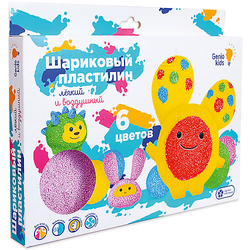 Шариковый пластилин Dream Makers, 6 цветов от Dream Makers